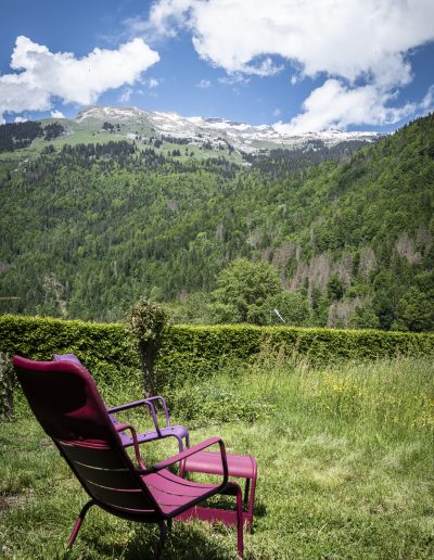 Location appartement Davaloo Samoëns vue montagne